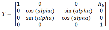 D-H transform matrix